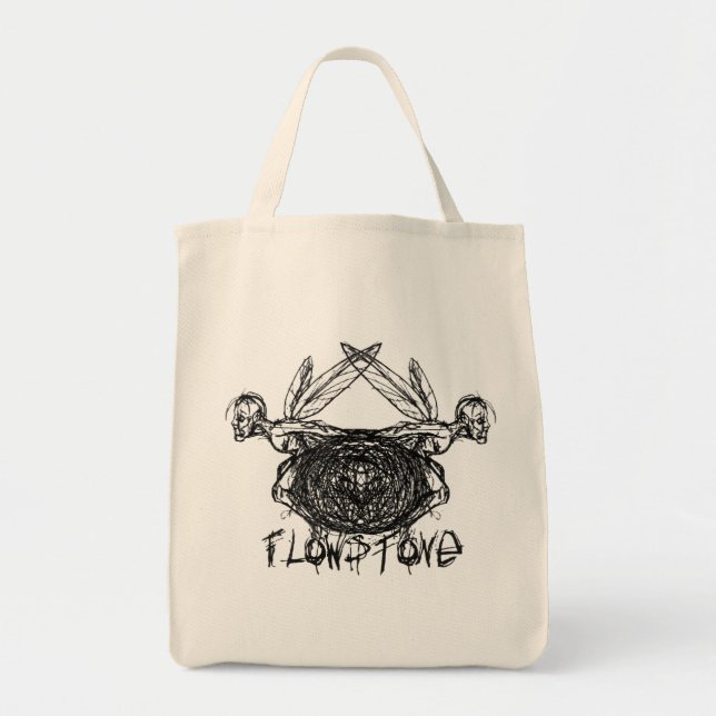 Tote Bag Logo des Pixies de Flowstone Graphics (Devant)