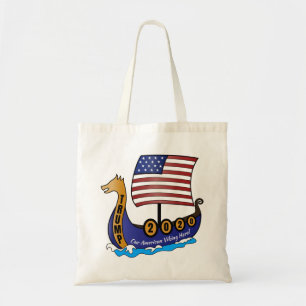 Tote Bag Logo des Viking Ship de Trump 2020