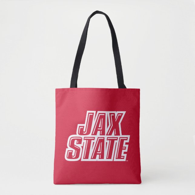 Tote Bag Logo d'état de Jacksonville State University JAX S (Devant)
