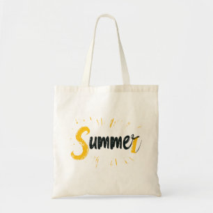 Tote Bag Logo d'été - Conception de texte d'été