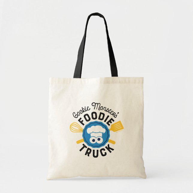 Tote Bag Logo du camion fourré de Cookie Monster (Devant)