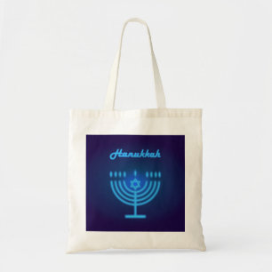 Tote Bag Logo du Festival d'Hanoukka Menorah