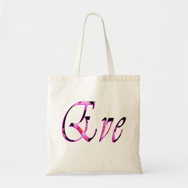 Tote Bag Logo du nom de fille Eve,  (Devant)