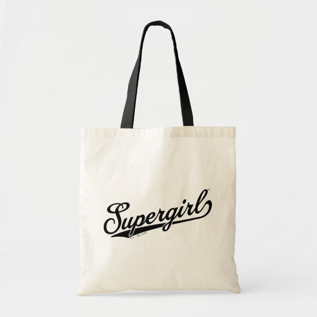 Tote Bag Logo du nom étoilé Supergirl Baseball (Devant)