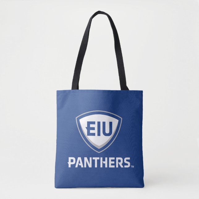 Tote Bag Logo Eastern Illinois Panthers Shield & Wordmark (Devant)