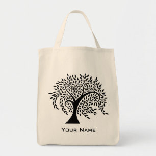 Tote Bag Logo effilé d'arbre d'académie de Willow Creek