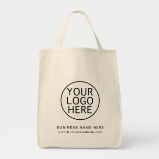 Tote Bag Logo et site web d'affaires élégant Personnalisé