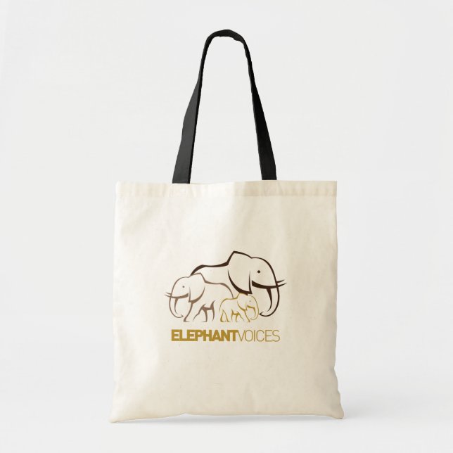Tote Bag Logo Fourre-tout d'ElephantVoices (Devant)