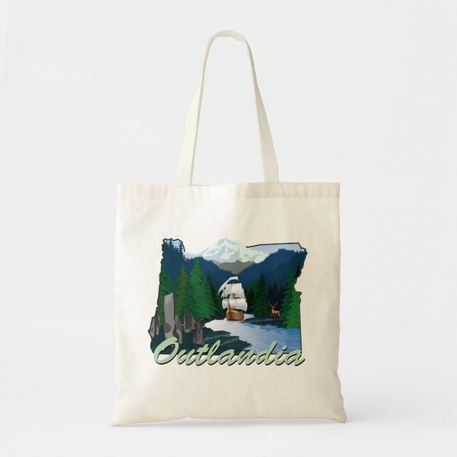 Tote Bag Logo Fourre-tout d'Outlandia (Devant)
