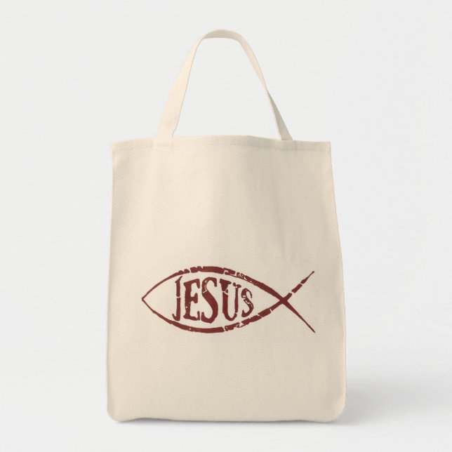 Tote Bag logo jésus (Devant)