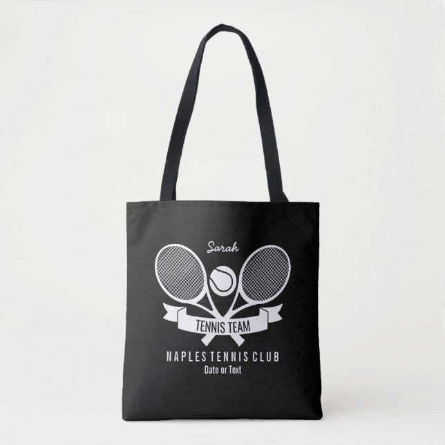Tote Bag Logo noir fait sur commande personnalisé par boule (Devant)