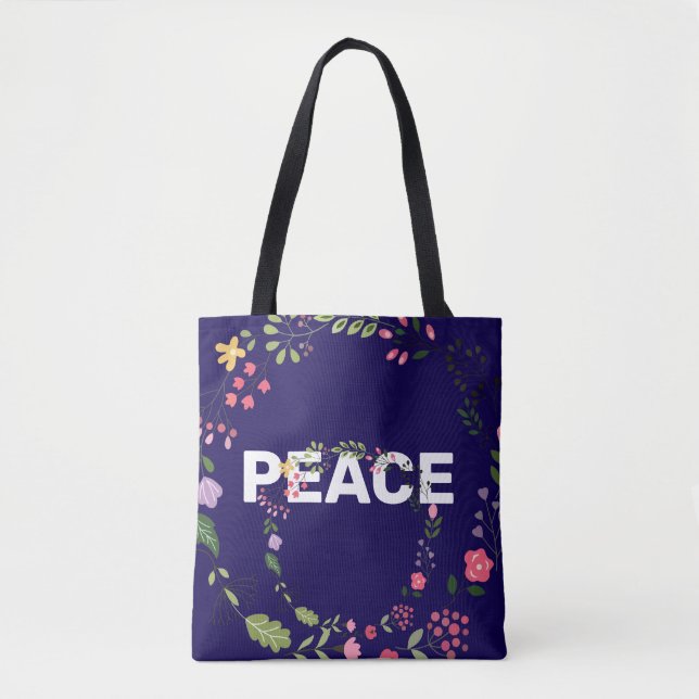 Tote Bag Logo PAIX Navy   (Devant)