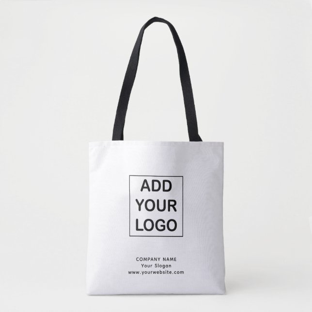 Tote Bag Logo personnalisé Black and White Business Company (Devant)