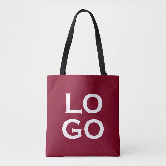Tote Bag Logo personnalisé d'entreprise ou d'entreprise sur (Devant)