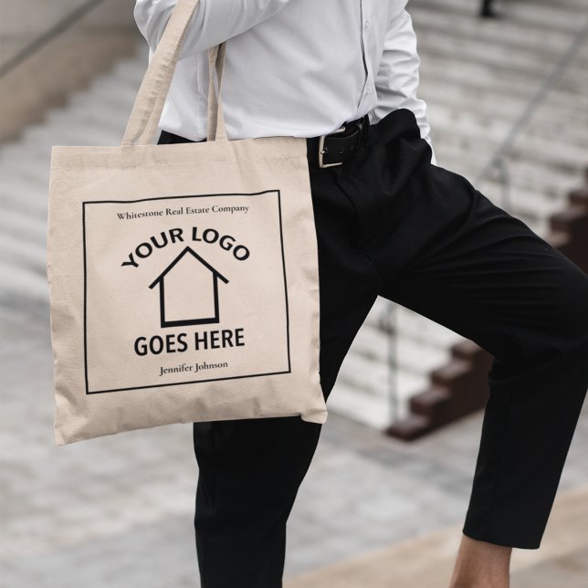 Tote Bag Logo personnalisé Logo minimaliste Immobilier Soci (Créateur téléchargé)