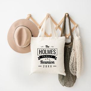 Tote Bag Logo Retro Moderne Famille Reunion
