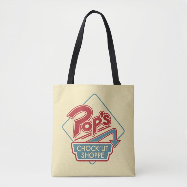 Tote Bag Logo rouge de la boutique Pop's Chock'Lit (Devant)