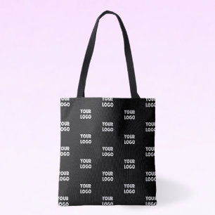 Tote Bag Logo simple à répéter   Noir