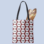 Tote Bag Logo simple Motif Business Bourgogne<br><div class="desc">Logo simple design motif pour favoriser la fidélité de la marque et promouvoir votre petite entreprise. Remplacez le logo par le vôtre et modifiez la couleur arrière - plan dans l'outil de conception pour customiser.</div>