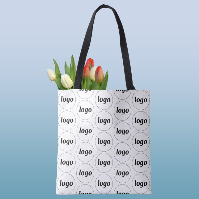 Tote Bag Logo simple Motif Business Promotionnels (Logo pattern business promotional tote bag)