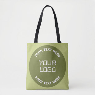Tote Bag Logo téléchargé ou design & texte modifiable Toute