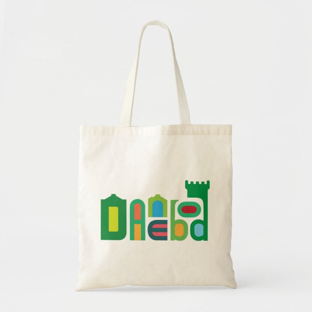 Tote Bag Logo vert coloré Fourre-tout de Danebod (Devant)