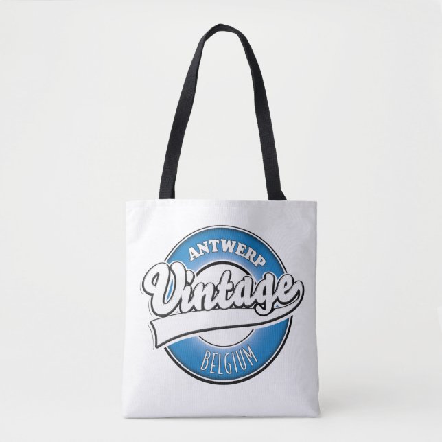 Tote Bag Logo vintage d'Anvers Belgique (Devant)
