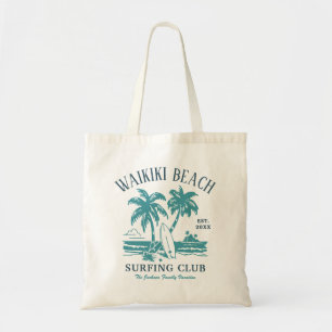 Tote Bag Logo Vintage Surf pour Vacances de Famille à la Pl