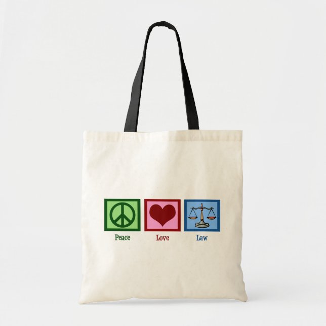 Tote Bag Loi de l'amour pour la paix (Devant)