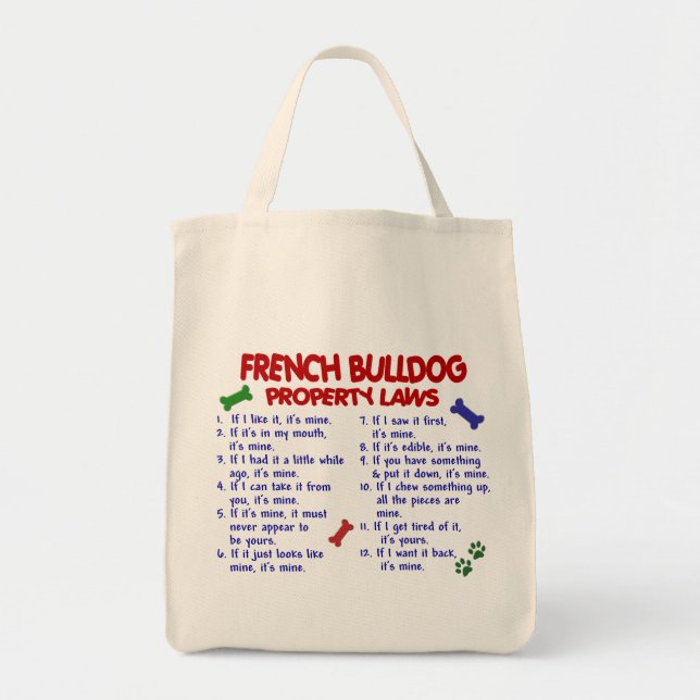 Tote Bag Lois 2 de propriété de BOULEDOGUE FRANÇAIS (Devant)