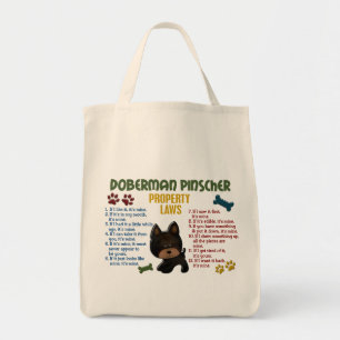 Tote Bag Lois 4 de propriété de Pinscher de dobermann