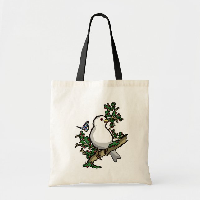 Tote Bag l'oiseau et le papillon (Devant)