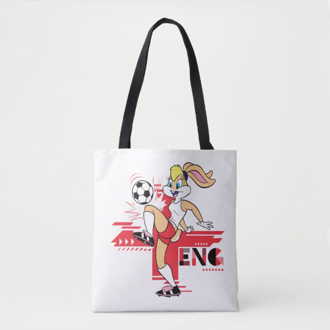 Tote Bag Lola Bunny Team England Soccer Graphic (Devant)