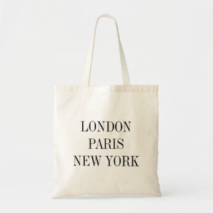 Tote Bag Londres, Paris, New York