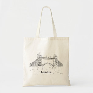 Tote Bag Londres Ponts Vacances Dessin Vacances Art Trave