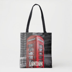 Tote Bag Londres Téléphone Vintage Box UK Rétro Téléphone