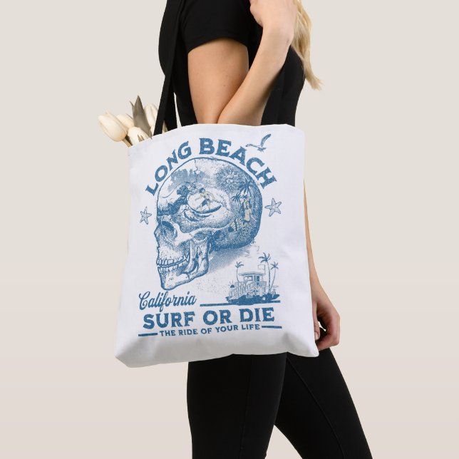 Tote Bag Long Beach California (De près)