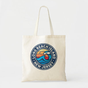 Tote Bag Long Beach Island New Jersey NJ Vintage Nautique W