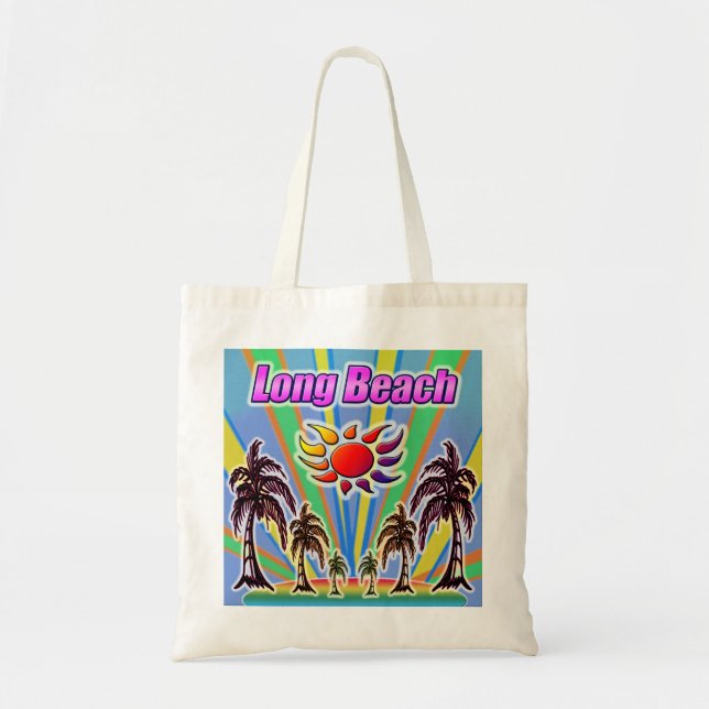 Tote Bag Long Beach Summer Love "Tote Bag" (Devant)