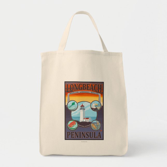 Tote Bag Long Beach, Washington Travel (Devant)