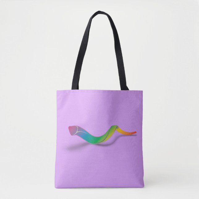 Tote Bag Long Shofar (arc-en-ciel) (Devant)
