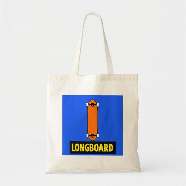 Tote Bag Longboard Minimaliste  (Devant)