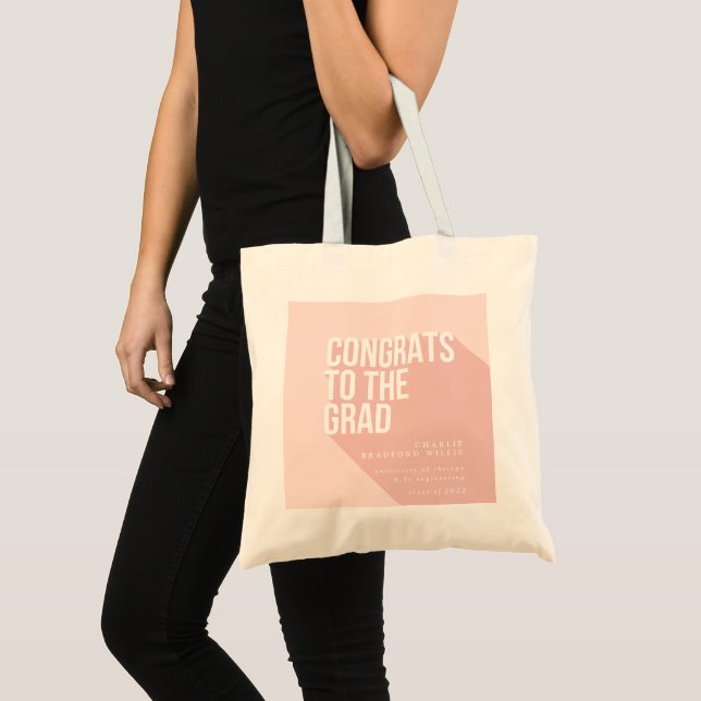 TOTE BAG LONGUE OMBRE FÉLICITES À LA GRADE (Devant (produit))