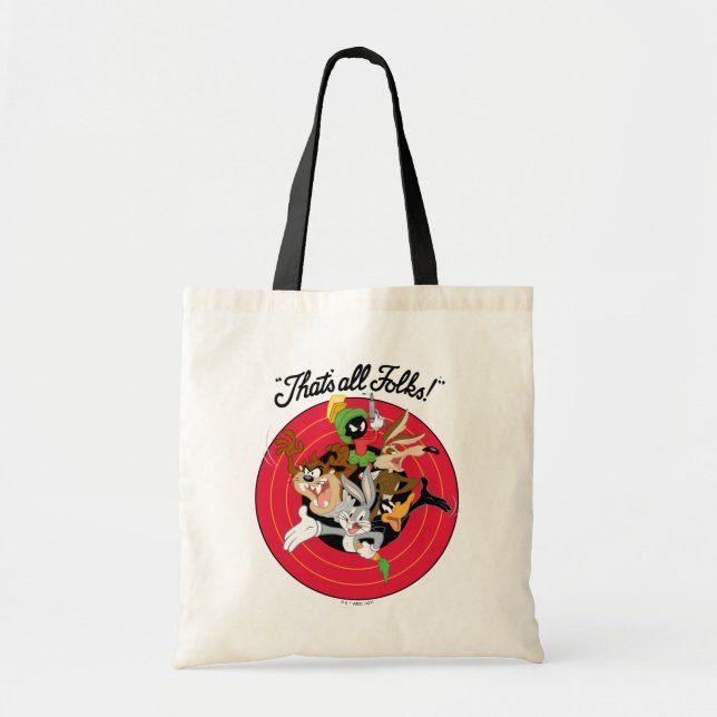 Tote Bag LOONEY TUNES™ "C'EST TOUS DES FOLKS!™" Groupe Bull (Devant)
