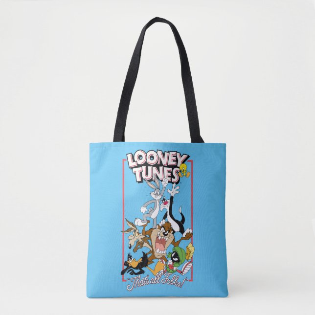 Tote Bag LOONEY TUNES™ "C'EST TOUS LES FOLKS!™" Pile de gro (Devant)