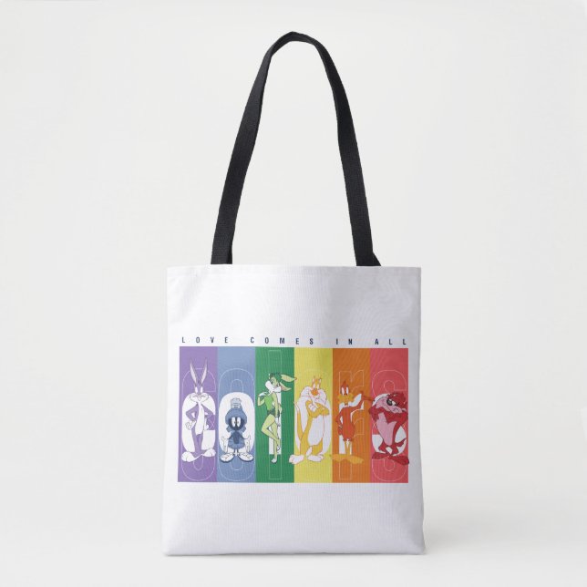 Tote Bag LOONEY TUNES™ - Love Comes In All Colors (Devant)