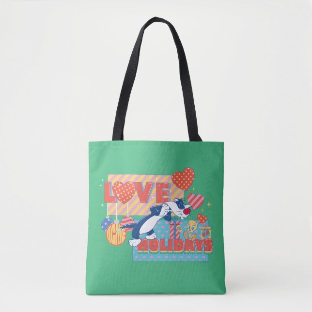 Tote Bag LOONEY TUNES™ | SYLVESTER™ & TWEETY™Love Holidays (Devant)