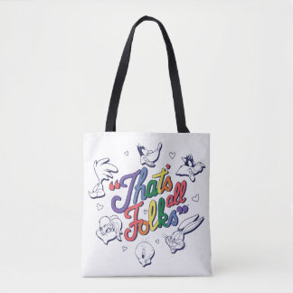 Tote Bag LOONEY TUNES™ - That's All Folks! Pride Badge