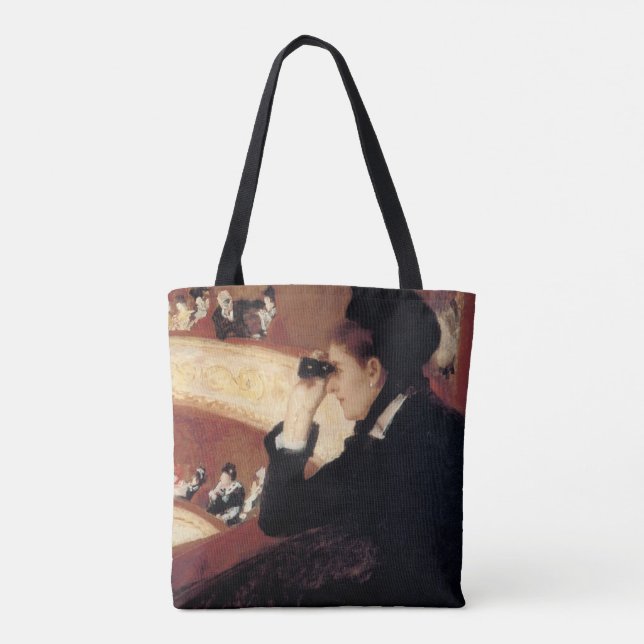 Tote Bag L'Opéra par Mary Cassatt, Impressionnisme Vintage (Dos)