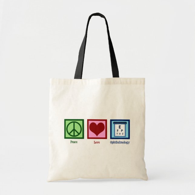 Tote Bag L'ophtalmologie de l'amour pour la paix (Devant)